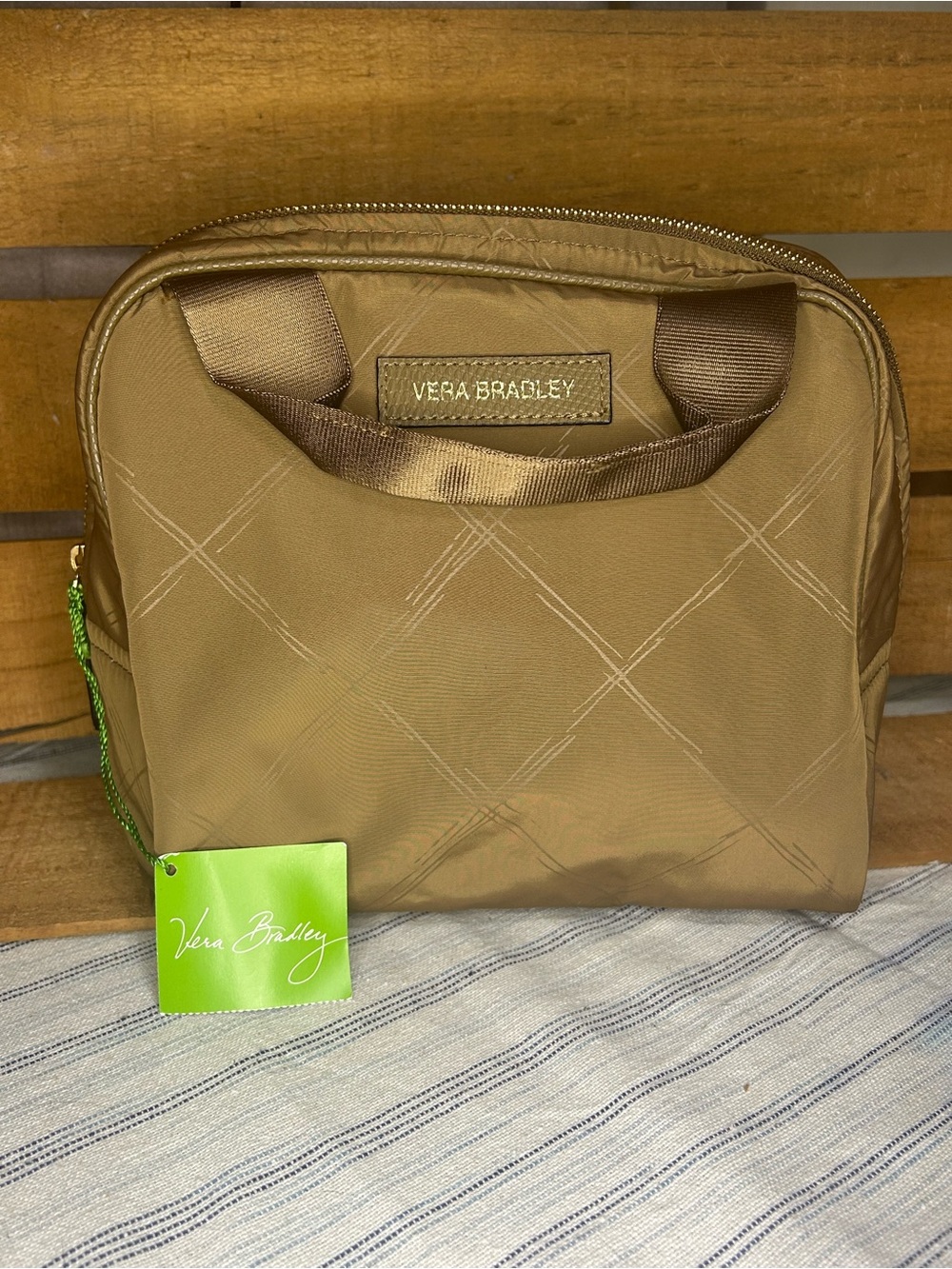 VERA BRADLEY PREPPY POLY LUNCH COOLER TOAST